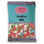 Sweets and Candy® Festive Mix 1Kg - Bulk Christmas Sweets - Christmas Pick and Mix Candies - Xmas Themed Treats - Bulk 1 Kilo Bag - A Great Sweet Gift Idea or Festive Baking Decorations