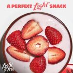 Light & Free Strawberry, 0% Fat and No Added Sugar, Greek Style Yoghurt, 4x115g