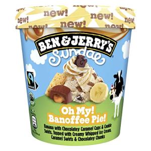 Ben & Jerry's Oh My! Banoffee Pie! Sundae Ice Cream, 427ml (Frozen)