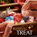 Lindt Lindor Silver Assorted Chocolate Truffles – 1kg Bag (Approx. 80 Balls) – Smooth Filling – Christmas, Gift, Birthday, Congratulations, Sharing Treat