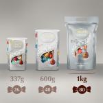 Lindt Lindor Silver Assorted Chocolate Truffles – 1kg Bag (Approx. 80 Balls) – Smooth Filling – Christmas, Gift, Birthday, Congratulations, Sharing Treat