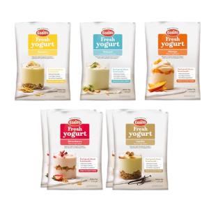 EasiYo Yogurt 7 Sachet Pack | EasiYo Mixed Pack | 2 x Strawberry 2 x Vanilla 1 x Banana 1 x Mango 1x Natural | Each Sachet Makes 1kg of Yogurt