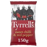 Tyrrells Sweet Chilli & Red Pepper Sharing Crisps, 150g