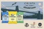Pipers Crisps Lye Cross Cheddar and Onion 40 g, 24 Count (Pack of 1)