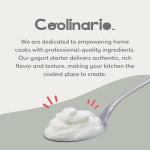 Coolinario Yoghurt Starter Culture (5-Pack, 1g Sachets) Live Cultures for Homemade Yogurt | Creamy, Thick & Delicious | Regular or Greek Yogurt | Non-GMO, No Preservatives, Gluten Free, Halal & Kosher