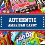 William Hunter American Sweets Gift Box - Letterbox Size Wide Selection Sweet Hamper, Great Value American Sweet Hamper for Children or Adults, Mystery Box of Iconic American Candy