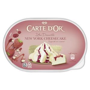 Carte D'Or New York Cheesecake Inspired Ice Cream Tub Dessert 825ml