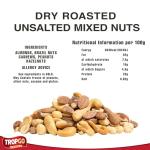 Tropgo Roasted Mixed Nuts Unsalted 500g Nut Snacks - Packed Fresh, Healthy Nuts with Fibre, Protein, and Minerals - Perfect for Snacking - Includes Almonds, Brazil Nuts, Cashews, Peanuts, & Hazelnuts