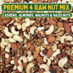 GoodFoodDelivered Mixed Raw Nuts 1kg – Premium Quality - Raw & Unsalted Cashews, Almonds, Hazelnuts, Walnuts – Great for Healthy Snacks, Vegetarian & Vegan Diets