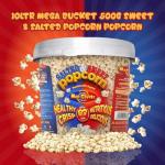 MacCorns - Salted & Sweet Mixed Popcorn Sharing Bucket | 10ltr Reusable Bucket | Crunchy, Delicious Ideal for Parties, Events & Movie Nights | Allergen FREE!