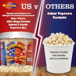 MacCorns - Salted & Sweet Mixed Popcorn Sharing Bucket | 10ltr Reusable Bucket | Crunchy, Delicious Ideal for Parties, Events & Movie Nights | Allergen FREE!