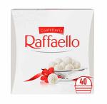 Ferrero Raffaello Pralines, White Chocolate Gift, Gifts for Christmas, Party Chocolate Box, Coconut, Crunchy Whole Almond and Smooth Cream, Box of 40 (400g)