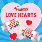 Swizzels Love Hearts Mini Rolls, Vegan Friendly Sweets- 3kg Bulk Bag