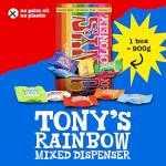 Tony's Chocolonely Tiny Tony's Chocolate Gift Box - 900g Mini Chocolate Mix To Share, 10 Different Flavours, Individually Wrapped, Vegetarian, Belgian Fairtrade Chocolate