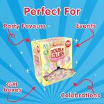 Swizzels Double Lollies Sweets Dispenser Box, Vegan Friendly Sweets (100 Lollipops per Box)