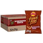 Walkers French Fries Worcester Sauce Snacks Crisps 21g