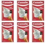 Comelle Ice Cream Mix Vanilla Soft Serve | Instant Ready to Freeze | UHT | Long Life Dairy Skimmed Milk | Sundea Mousse Dessert Shake | (With Greetings from Lucky Boy (6 Pack, 6000, millilitre)