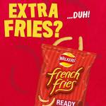 Walkers French Fries Worcester Sauce Snacks Crisps 21g