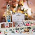 Popcorn Kitchen Christmas Popcorn Selection Box, 6 Indulgent Gourmet Recipes, Hand-popped in UK, Perfect Stocking Filler - 180g