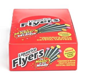 Flyers Giant Liquorice Sticks Carton - 40 Assorted Flavours | Classic British Sweets | Bulk Confectionery for Events & Sharing