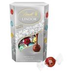 Lindt Lindor Silver Assorted Chocolate Truffles – 600g Box (Approx. 48 Balls) – Smooth Filling – Christmas, Gift, Birthday, Congratulations, Sharing Treat