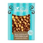 Joe & Seph's Milk Chocolate Popcorn Slab (1x115g), Salted Caramel Gourmet Popcorn, Belgian Milk and White Chocolate Air-Popped Popcorn, 37% of Cocoa, Gifts for Men and Women, Festive Snacks