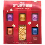 Popcorn Shed DIY Movie Night Popcorn Toppings Kit (5 Delicious Toppings & 500g Popping Kernels) - Sweet Popcorn Toppings, Easy & Low Calorie Snack, Perfect for Parties, Movie Nights & Gifting