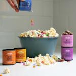 Popcorn Shed DIY Movie Night Popcorn Toppings Kit (5 Delicious Toppings & 500g Popping Kernels) - Sweet Popcorn Toppings, Easy & Low Calorie Snack, Perfect for Parties, Movie Nights & Gifting