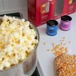 Popcorn Shed DIY Movie Night Popcorn Toppings Kit (5 Delicious Toppings & 500g Popping Kernels) - Sweet Popcorn Toppings, Easy & Low Calorie Snack, Perfect for Parties, Movie Nights & Gifting