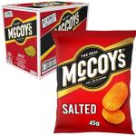 McCoys Salted Grab Bag Crisps 45g (Multipack BOX of 36) - Fully loaded with flavour, iconic ridged crisp, unmistakable crunch.