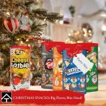 Crisps Multipack Cheese Snacks Tubes - Bulk Buy of 5 Original Cheddars Baked Crisps, Cheese Balls Mini Crackers for Christmas Party Mix, Birthday Hamper, Movie Nights or Lunch Box Snacks