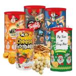Crisps Multipack Cheese Snacks Tubes - Bulk Buy of 5 Original Cheddars Baked Crisps, Cheese Balls Mini Crackers for Christmas Party Mix, Birthday Hamper, Movie Nights or Lunch Box Snacks
