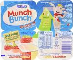 Munch Bunch Double Up Fromage Frais Strawberry Vanilla, 4 x 85g