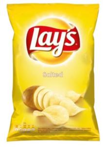 Lays salted flavoured Crisps 130g (3pack) By Mazovia Brands, 43.33 g (Pack of 3)