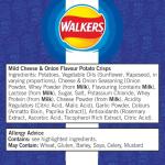 Walkers Less Salt Mild Cheese & Onion Multipack Crisps 6 x 25g