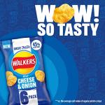 Walkers Less Salt Mild Cheese & Onion Multipack Crisps 6 x 25g