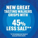 Walkers Less Salt Mild Cheese & Onion Multipack Crisps 6 x 25g