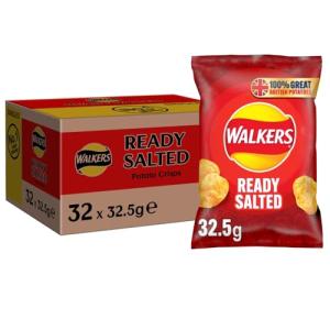 Walkers Ready Salted Crisps - 32 Pack