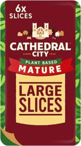 Cathedral City Plant Based Mature Cheddar Cheese Flavour Vegan Slices X6