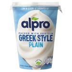 Alpro Greek Style Plain, Plant-Based & Soya Yoghurt Alternative, Vegan & Dairy Free, 400g