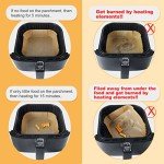 BYKITCHEN Paper Air Fryer Liners, Square, Suitable For Cosori, Ninja, Tefal, Russell Hobbs