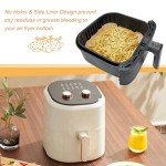 BYKITCHEN Paper Air Fryer Liners, Square, Suitable For Cosori, Ninja, Tefal, Russell Hobbs