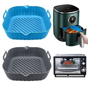 2 Pack Silicone Air Fryer Liners with Handles