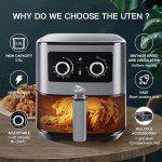 Uten 5.5L Air Fryer Oven for Healthy Cooking
