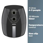 Daewoo 4L Manual Oil-Free Air Fryer