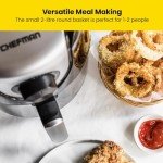 Chefman TurboFry 2L Compact Air Fryer, Black