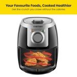 Chefman TurboFry 2L Compact Air Fryer, Black