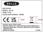BELLA 3L Manual Air Fryer & 5-in-1 Multicooker