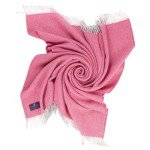 Prince of Scots Highland Tweeds Herringbone 100% Pure New Wool Throw (Magenta Pink)