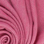 Prince of Scots Highland Tweeds Herringbone 100% Pure New Wool Throw (Magenta Pink)